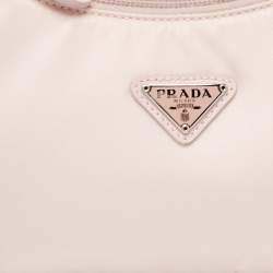 Pre Owned Prada Pink Re-Nylon Re-Edition 2000 Baguette Bag