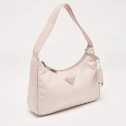 Pre Owned Prada Pink Re-Nylon Re-Edition 2000 Baguette Bag