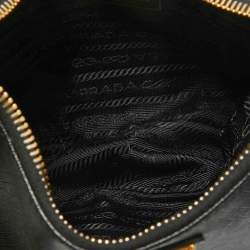Prada Black Saffiano Lux Leather Nylon Re-Edition 2005 Bag
