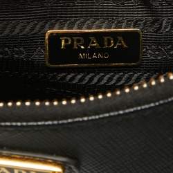 Prada Black Saffiano Lux Leather Nylon Re-Edition 2005 Bag