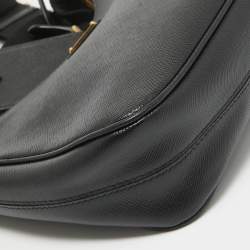 Prada Black Saffiano Lux Leather Nylon Re-Edition 2005 Bag