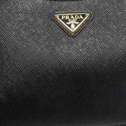Prada Black Saffiano Lux Leather Nylon Re-Edition 2005 Bag