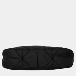 Prada Black Nylon Triangle Padded Shoulder Bag 