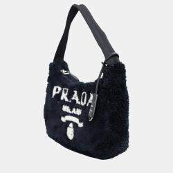 Prada Black Fabric Re- Edition 2000 Terry Bag 