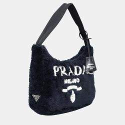Prada Black Fabric Re- Edition 2000 Terry Bag 