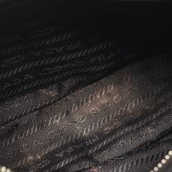 Prada Black Nylon and Saffiano Leather Re-Edition 2005 Shoulder Bag