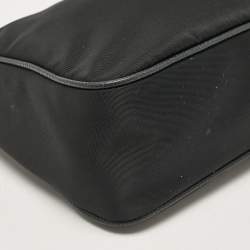 Prada Black Nylon and Saffiano Leather Re-Edition 2005 Shoulder Bag