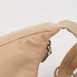 Pre Owned Prada Beige Nylon Re-Edition 2000 Bag