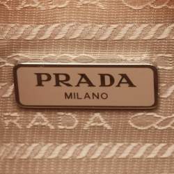 Pre Owned Prada Beige Nylon Re-Edition 2000 Bag
