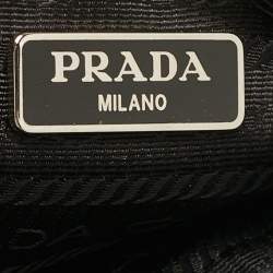 Prada Red Leather Grommet Shoulder Bag