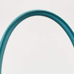 Prada Turquoise Saffiano Leather Medium Double Zip Tote