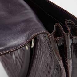 Prada Multicolor Crocodile Leather Lucido Lock Bag
