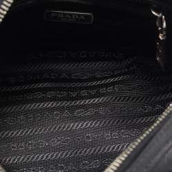 Prada Black Saffiano Lux Leather Mini Boston Bag