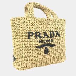 Prada Straw Bag natural Beige Tote Bag