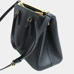 Prada Galleria Black Saffiano Leather Medium Shoulder Bag