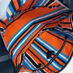 Prada Orange Blue x Black stripe crossbody Bag