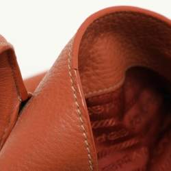 Pre Owned Prada Brown Leather Tote