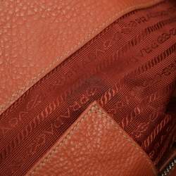 Pre Owned Prada Brown Leather Tote