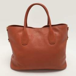 Pre Owned Prada Brown Leather Tote
