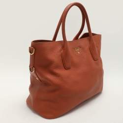 Pre Owned Prada Brown Leather Tote