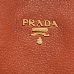 Pre Owned Prada Brown Leather Tote
