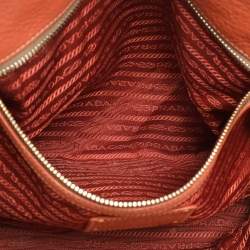 Pre Owned Prada Brown Leather Tote