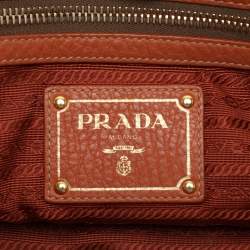 Pre Owned Prada Brown Leather Tote