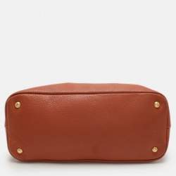 Pre Owned Prada Brown Leather Tote