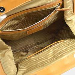 Prada Beige Canvas Logo Jacquard Tote Handbag