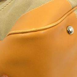 Prada Beige Canvas Logo Jacquard Tote Handbag