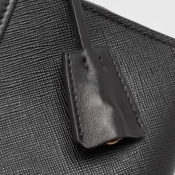 Pre Owned Prada Black City Calf and Saffiano Leather Esplanade Crossbody Bag