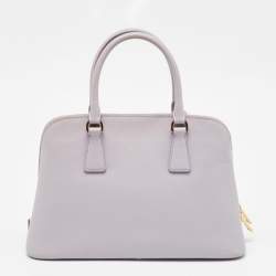 Prada Lilac Saffiano Lux Leather Medium Promenade Satchel