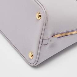 Prada Lilac Saffiano Lux Leather Medium Promenade Satchel