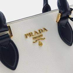Pre Owned Prada Saffiano Soft Tote And Shoulder Bag