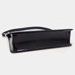 Prada brushed leather mini pouch bag