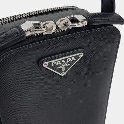 Prada Saffiano Mini Tote and Crossbody Bag