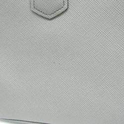 Prada Gray Saffiano Cuir Handbag