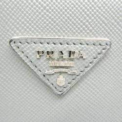 Prada Gray Saffiano Cuir Handbag
