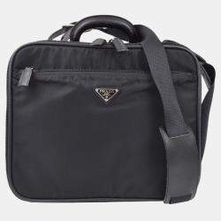 Prada Black Nylon Business Handbag