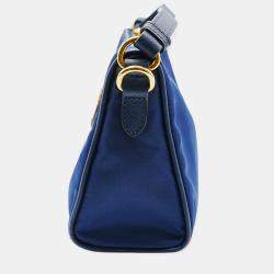 Prada Blue Nylon Shoulder Bag