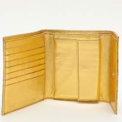 Prada Beige Python Trifold Wallet