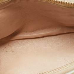Pre Owned Prada Cream Saffiano Patent Leather Crystal Embellished Pyramid Frame Satchel