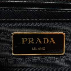 Pre Owned Prada Black Saffiano Leather Medium Galleria Tote