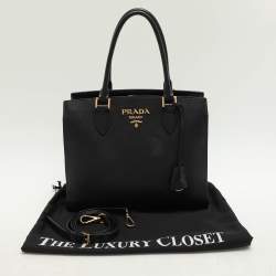 Prada Black Saffiano Leather Tote