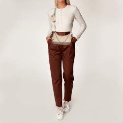 Prada Beige Nylon Re-Edition 2005 Baguette Bag