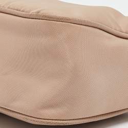 Prada Beige Nylon Re-Edition 2005 Baguette Bag