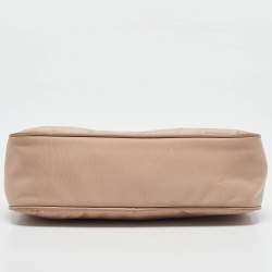 Prada Beige Nylon Re-Edition 2005 Baguette Bag