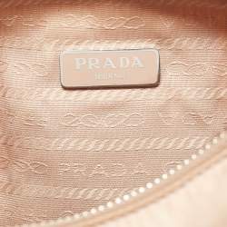 Prada Beige Nylon Re-Edition 2005 Baguette Bag