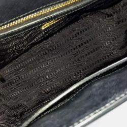 Pre Owned Prada Black Leather Prada Saffiano Lux Tote Bag