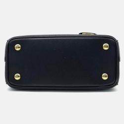 Pre Owned Prada Black Leather Prada Saffiano Lux Tote Bag